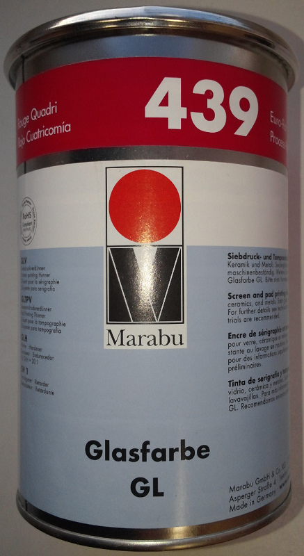 Краска Marabu Glasfarbe GL для тампопечати и шелкографии