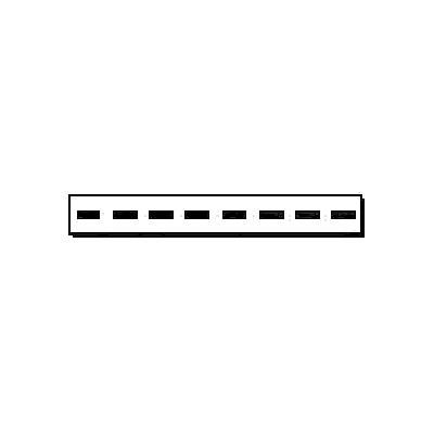 Перфорационная планка HF310 для CK/CKD 600, прямоугольник 3х8 мм, 2:1