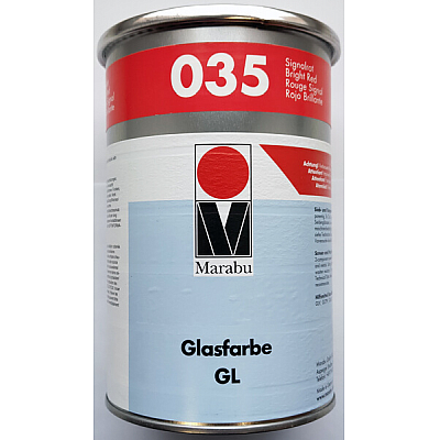 Краска Marabu Glasfarbe GL 035, сигнальный красный