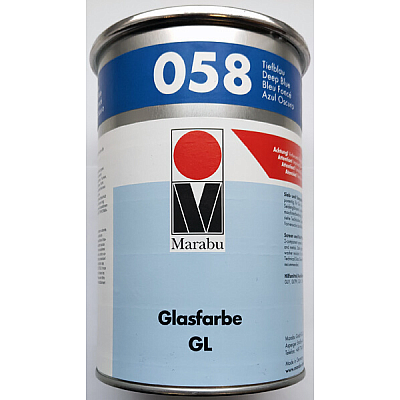 Краска Marabu Glasfarbe GL 058, тёмно-синий