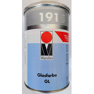 Краска Marabu Glasfarbe GL 191, серебро